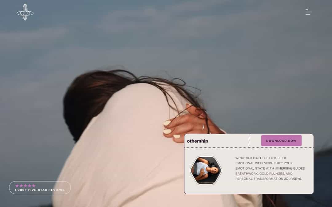 Othership App landing page design